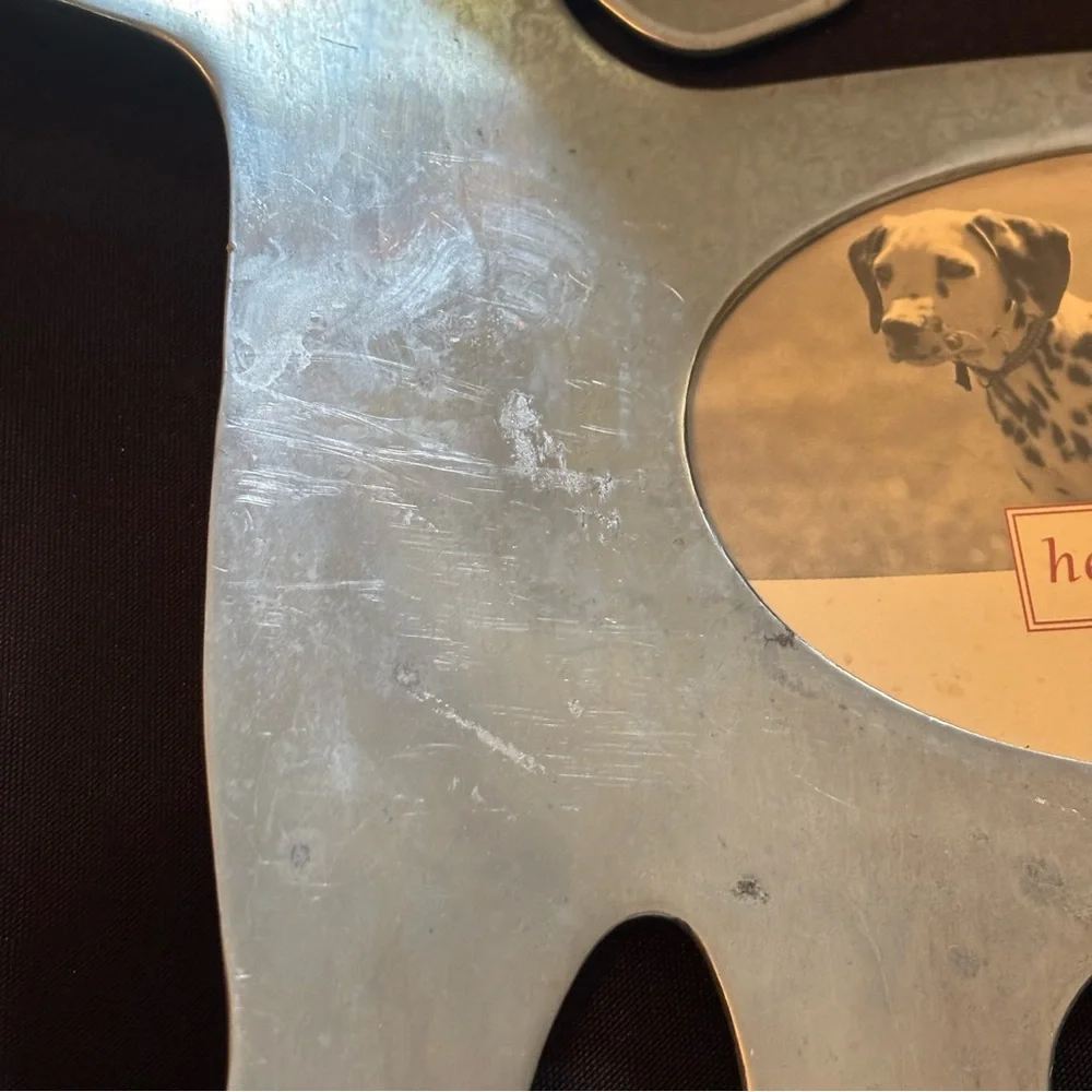 Dog-Shaped Metal Picture Frame